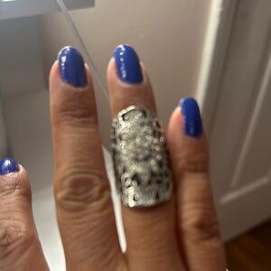 Silver Filigree Statement Ring
